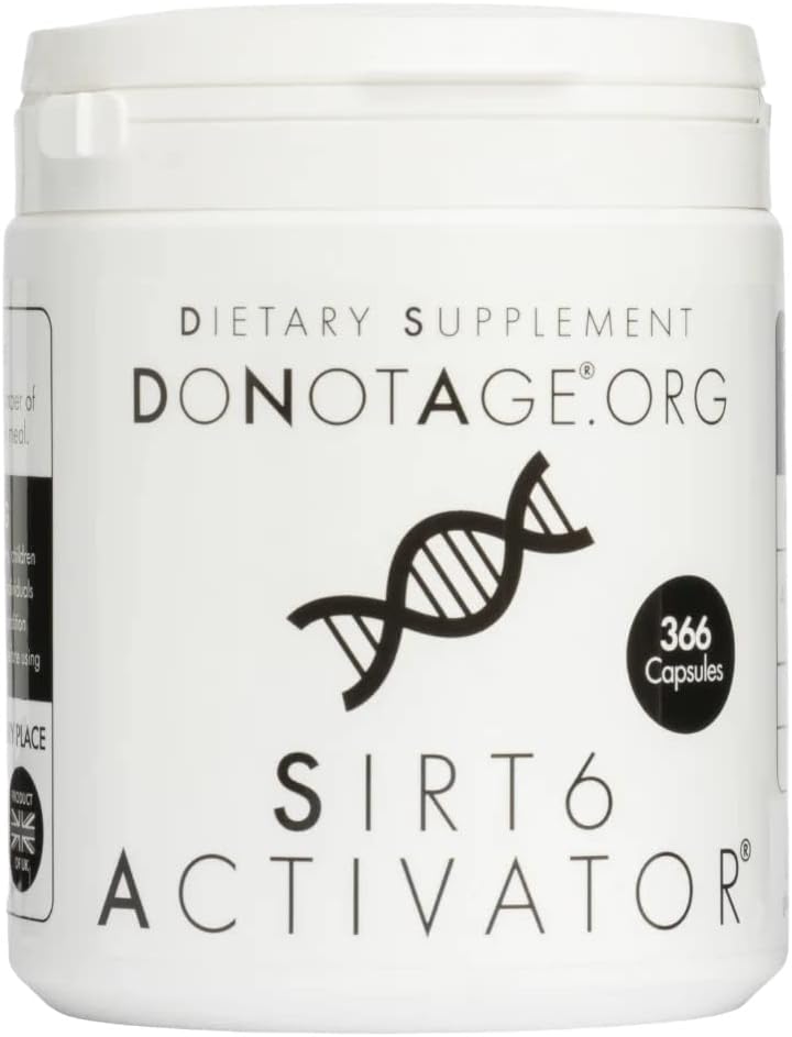 Alter SIRT6 Activator® 366 Kapseln - All-Natural Seaweed abgeleitet für DNA Repair, Telomere Protection, Genomische Stabilität & Entzündungsreduzierung