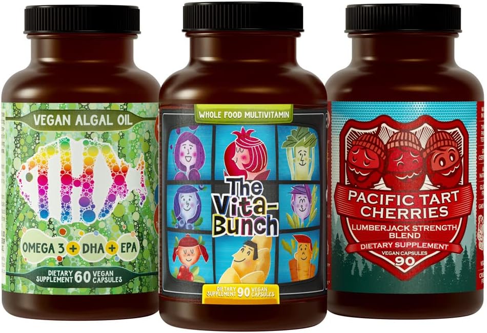 Tart Kirsche + Ganzes Essen Multi-Vitamin + Omega-3 Bundle