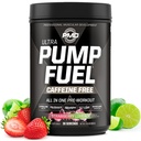 PMD Sportpumpe Fuel Ultra Caffeine Free - Premium Pre Workout Powder & Muskelpumpe, Großer Fokus, Endurance & Recovery, Premium Creatine, Arginine & Beta Alanine - Erdbeer Limeade (30 Portionen)