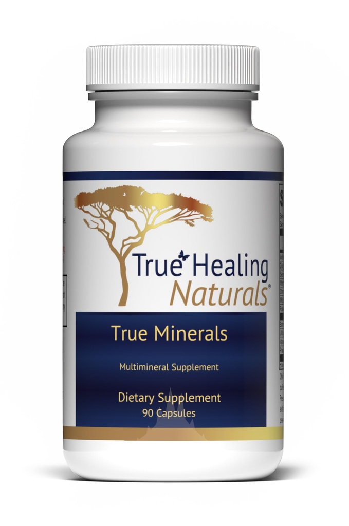 True Healing Naturals - True Minerals Supplement, fördert Gut & Heart Health, 90 Vegetarische Kapseln
