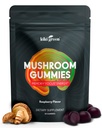 KIKI Green Mushroom Gummi mit Lion's Mane und 9 Adaptogen Superfoods Blend - Chaga, Red Reishi, Cordyceps, Shiitake, Black Fungus | 60 Count, 10:1 Extract