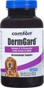 Kala Health Comfort DermGard Skin and Coat Supplement für Hunde, 60 Count, Unterstützt gesunde Haut, Glanz und Reduzieren übermäßiges Shedding, Enthält MSM, Fischöl & Omega 3, 6, und 9 essentielle Fettsäuren
