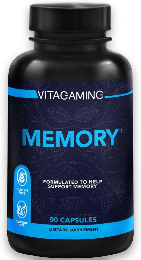 Memory Brain Supplement w/Vitamins – Psychische Klarheit, Gedächtnis, Fokus & Konzentration. Klinisch getestet Nootropic Inklusive Bacopa, Phosphatidylserine, Rhodiola Rosea, Ashwagandha 90 Kapseln