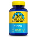 NATURE's LIFE SoftMag 500 mg - Magnesium Complex - Knochengesundheit, Muskel- und Herzgesundheitsunterstützung - Einfach zu schlucken Softgels - 60-Tage Garantie, 60 Servietten, 60ct