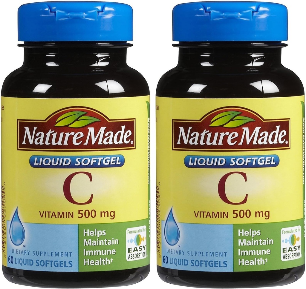 Nature Made Vitamin C 500 Mg Softgels, 60-Count - Pack von 2