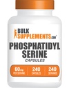 BulkSupplements.com Phosphatidylserine Capsules - Phosphatidylserine Supplement, von Soy, für Speicher und Fokus - Glutenfrei, 1 Kapsel pro Servierung, 240 Kapseln (Pack von 1)