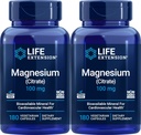 Life Extension Magnesium (Kitrate) 100mg, 180 Veg Caps (Pack von 2) - Mag Supplement