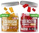 L-Tyrosine Gummies + Quercetin Gummies - L Tyrosin-Ergänzung, Quercetin mit Vitamin C - Fokusgummis und Immunstützgummis - 60 L-Tyrosin für Kindergummis, 60 Quercetin mit Zinkgummis