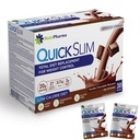 Quick Slim Meal Ersatz Shake für Weight Loss, 30 Portionen, 20g Protein, 27 Vitamine & Minerals, Diätfaser, Low Carb, Glutenfrei (Doppelschokolade, 30 Sachets)