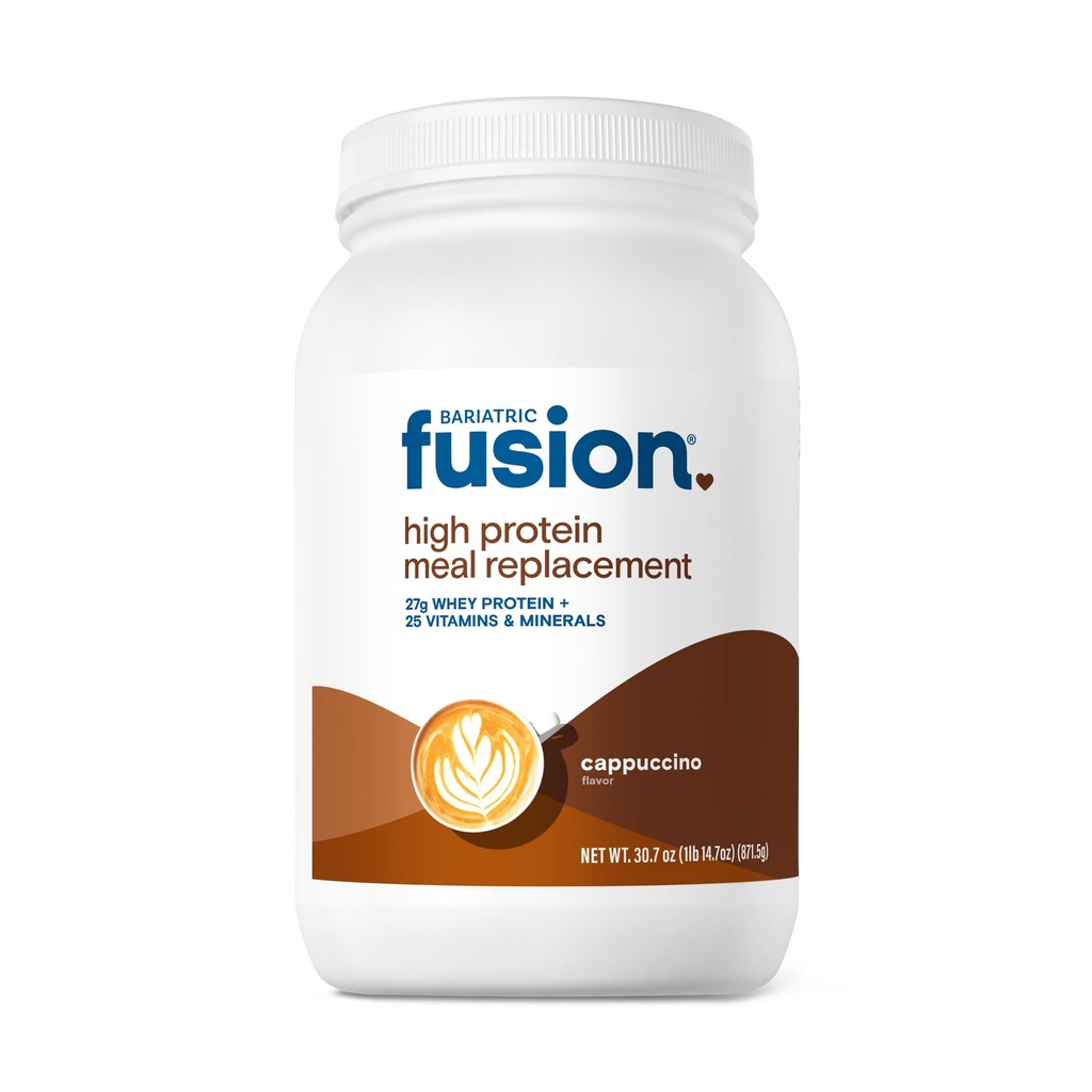 Bariatric Fusion Cappucino Meal Replacement 27g Protein Powder, 21 Servierwanne für Bariatric Surgery Patienten einschließlich Magen Bypass und Sleeve Gastrectomy - Keine Gluten, Aspartam oder Zucker