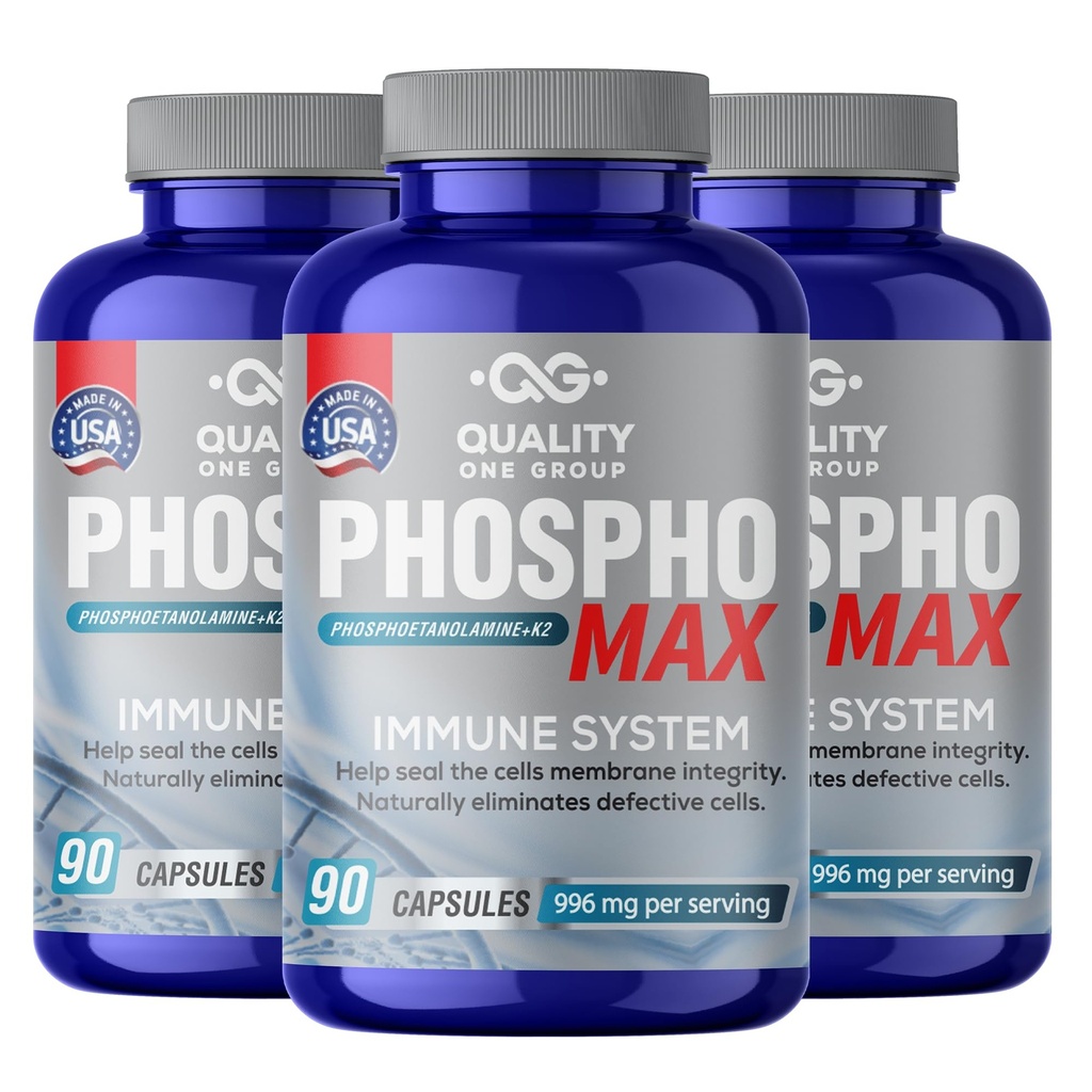 Fosfoetanolamina - Einzigartige Mischung aus Phosphoethanolamin, um Ihr Immunsystem- natürliche Fosfoetalonamina, 26 Jahre geforschte Formulierung - 270 Kapseln