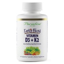 Paradise Herbs Earth's Blend Vitamin D3 + K2, Superfoods Base of Probiotics und Organic Alkalizing Greens, Veggies & Berries, 90 Vegetarische Kapseln