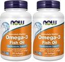 JETZT Lebensmittel Omega-3-100 Softgels (Pack von 2)