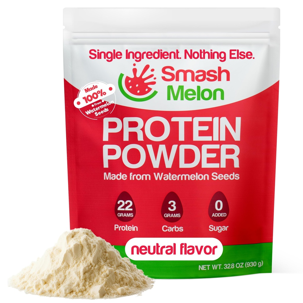 Wassermelone Seed Protein Powder Raw - Kaltgepresst, ein-Ingredient Unflavored Protein Powder- Shake oder Bake mit ihm
