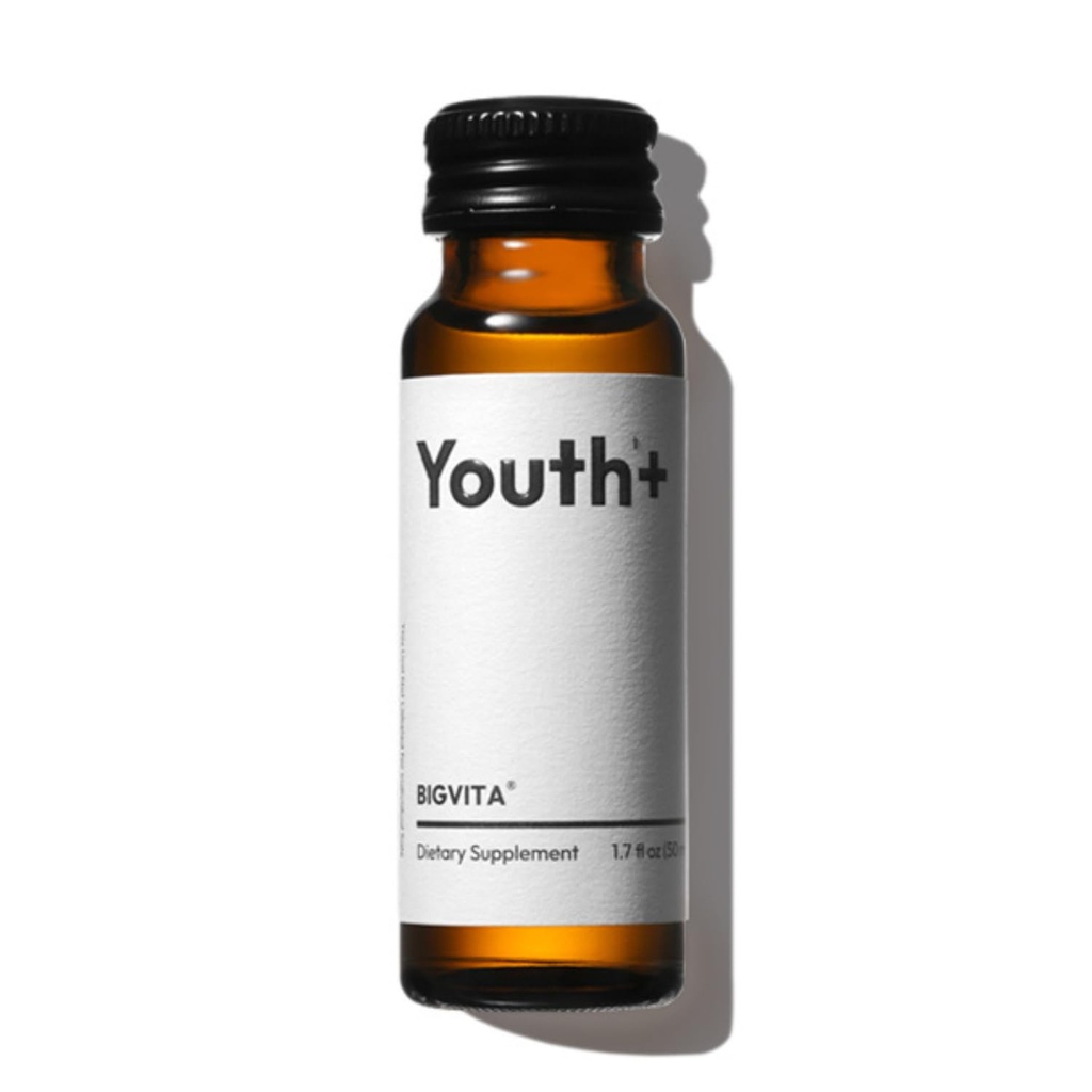 BIGVITA Youth+ | NAD+ Schüsse für Anti-Aging, Energie, Haut &amp; Haar Gesundheit, kognitive Unterstützung | Ready-to-Drink Supplement | Beauty von innerhalb | Vegan, Made in USA