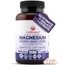 Triple Complex Magnesium Supplement – Fast-Acting Magnesium Complex Supplement mit Glycinat, Citrat & Malate für Entspannung, Schlaf &amp; Wohlbefinden – natürlich, Vegan, Non-GMO Kapseln (300mg)