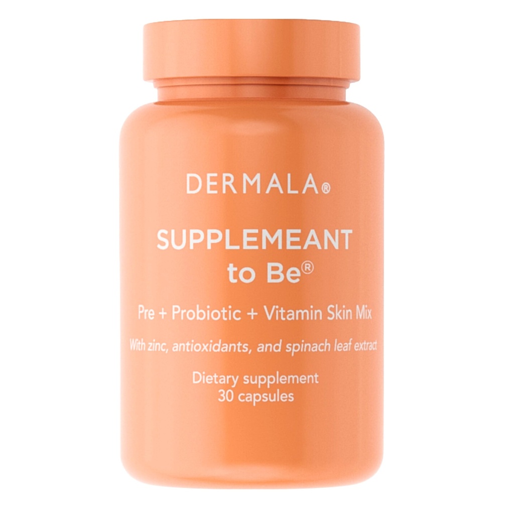 Dermala #FOBO SUPPLEMEANT Acne Supplement | Alle natürlichen täglichen Präbiotika Probiotika Vitamine Haut Mischung mit Zink | Verbessern Sie klare Blemish-Free Radiant Haut durch Balancing Gut Health