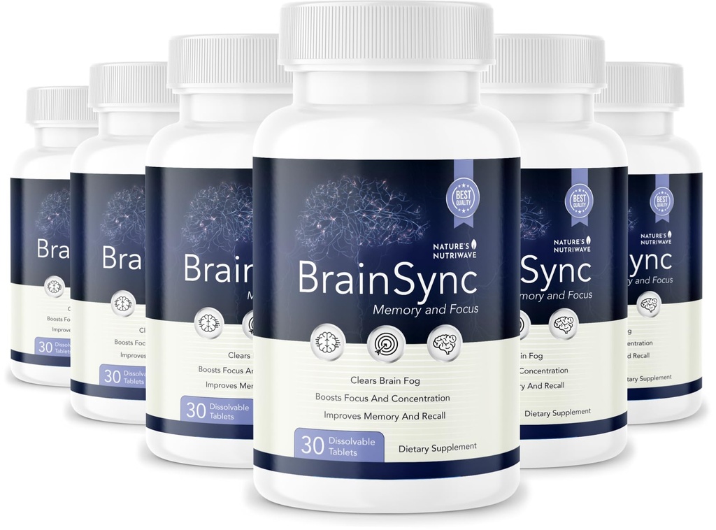 BrainSync Probiotic Supplement – Unterstützt tägliche Wellness & Gut-Brain Balance – 3.6 Billion CFU – 30 lösbare Tabletten, 6 Monate Versorgung