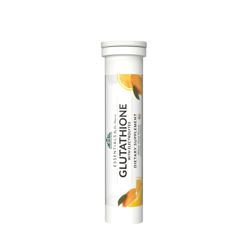 Optimale Gesundheitssysteme Essential Glutathione | Super Antioxidant + Potent Vitamin C + Elektrolyte | Tripeptid Glutathione Anti-Aging Supplement | 20 Wafer
