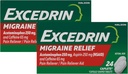 Excedrin Migraine Pain Reliever Caplets 24 ea (Pack mit 2)