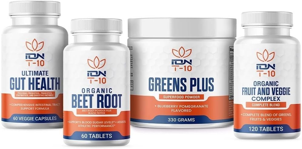 | Health Pack | Gut Gesundheit, Beet Root, Greens Plus, Organic Fruit & Veggie