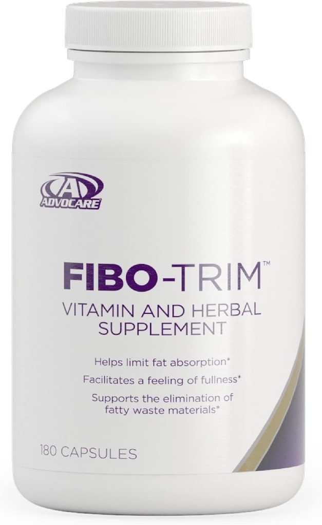 AdvoCare Fibo-Trim - Hilft die Absorption* - Nahrungsergänzung mit Vitamin C, Vitamin E, Niacin, Taurine &amp; Mehr - 180 Kapseln