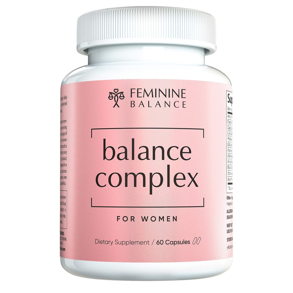 Balance Complex 17-in-1 Vaginal Health 100 Billion Probiotics für Frauen pH Balance mit Cranberry & D-Mannose | Promote Urinary Tract Health für Vaginal Odor & Vaginal Flora, 60 Kapseln