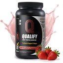 Strawberry Whey Protein Powder. 25g Protein Shake Powder für Post Workout Recovery, Smoothie & Baking. Gluten- und Zuckerfrei, hochköscher, essentielle Aminosäuren (5.5g BCAA, 2.7g Leucin), 23 Servierungen