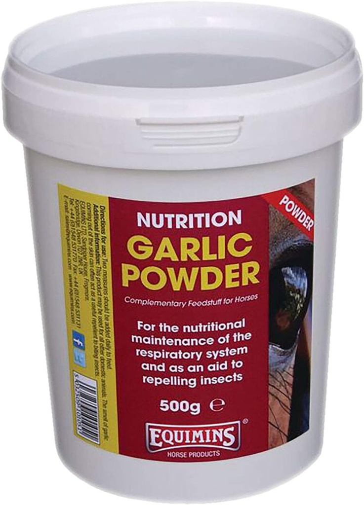 Knoblauch Pulver Nachfülltasche, Equimins, Pferdenahrung und Beilagen, 3kg
