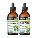 BIO KRAUTER Gotu Kola Tinktur 4 Fl. Oz. & Bacopa Tinktur 4 Fl. Oz.
