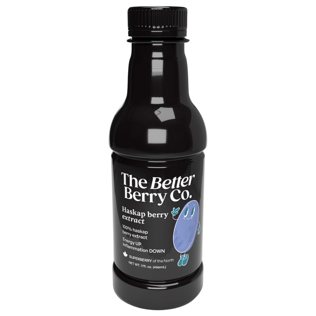 Haben Sie Entzündungen? Holen Sie sich Haskap | 100% gepresst Haskap Berry Juice | Natürlich lecker | Nichts hinzugefügt | Rich in Anthocyanine (rot-reine Farbe), Polyphenole & Bioflavonoide | Nur 1–2 TBSP Daily | 17 fl oz Flasche | Kühlen nach dem Öffnen | Die Entzündungskontrolle Sie Crave, eher Than Tolerate