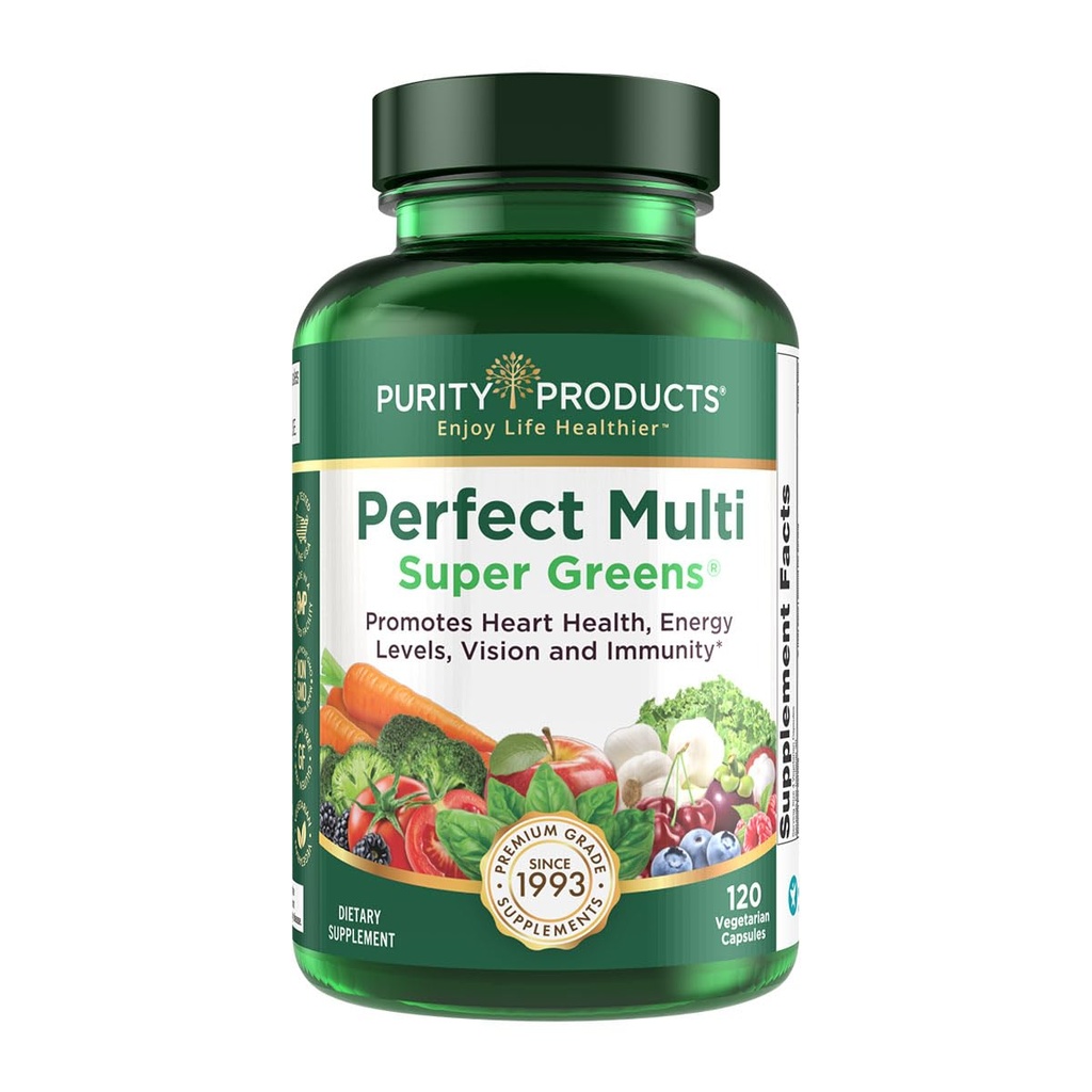 Reinheit Produkte Perfekt Multi Super Greens Nahrungsergänzungsmittel Gesundheit Ernährung, 120 Anzahl