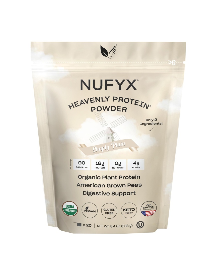 NUFYX Himmlisches Proteinpulver (Simply Plain, 20 Scoops)