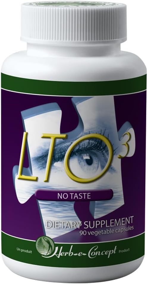 LTO3 Kein Geschmack mit L-Theanin, Omega 3 und Skullcap - Konzentration & Fokus (90 Caps)