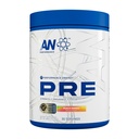 AN Performance Pre-Workout Powder Supplement für Männer & Frauen | Energy Drink Mix mit 300mg Koffein + Beta Alanine + Citrulline | Third-Party getestet | Peach Mango | 30 Servietten
