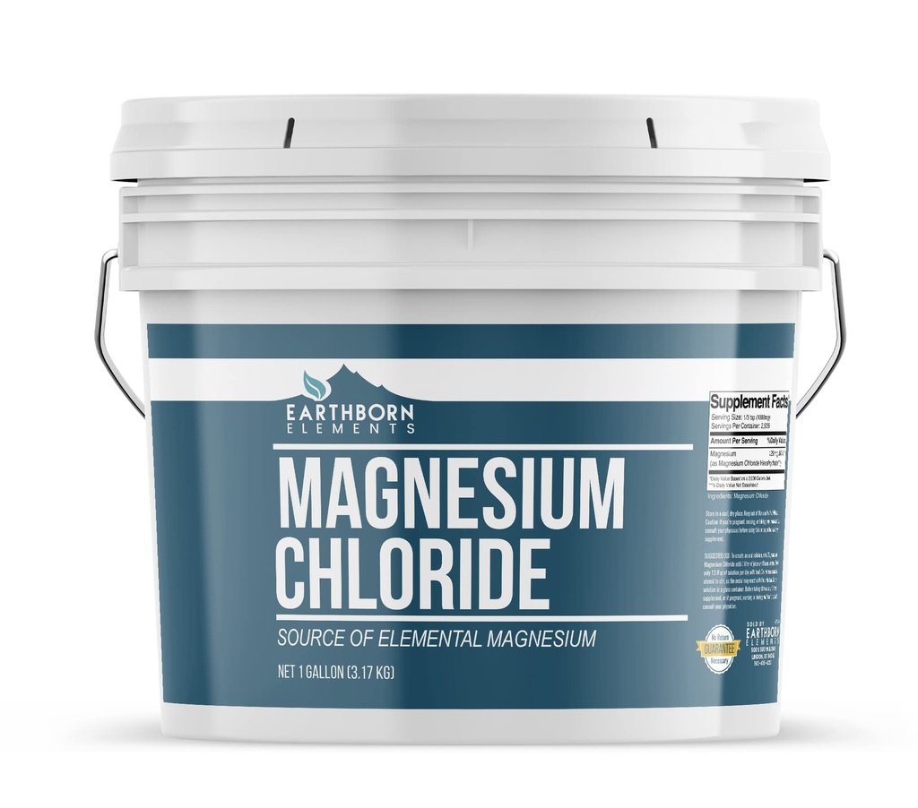 Erdkörper Magnesium Chloride (1 Gallon), Nahrungsergänzung, große Quelle für elementares Magnesium