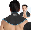 REVIX Neck Ice Wrap Ice Pack für Hals und Schulter, Therapie zur Förderung von Flexibilität und Mobilität, Hot Cold Gel Packs wiederverwendbar für Post-Workout, Schwarz