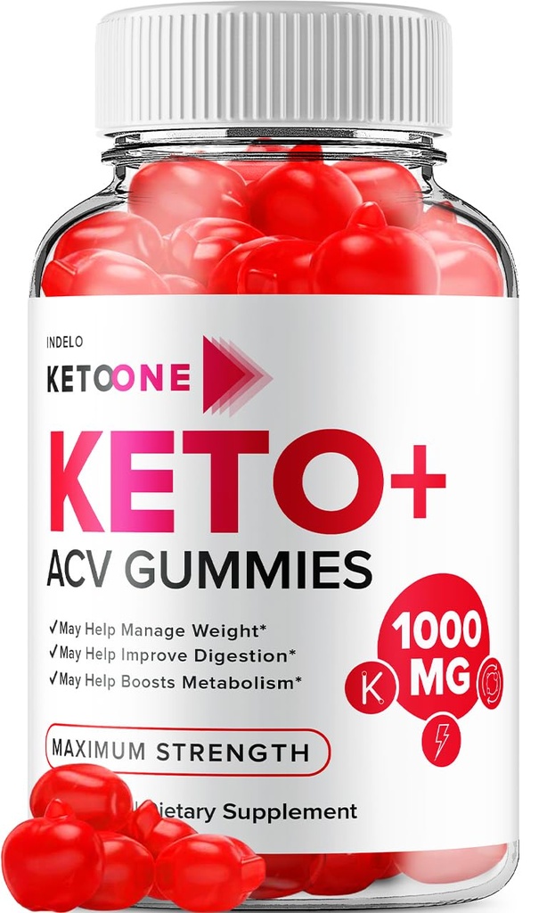 Keto One Gummies Advanced Loss - ACV Gummies Maximum Stärke, Keto One Keto Plus ACV Weight Management Gummies Apple Cider Essig, Keto One Gummies Bewertungen Vitamin B12 Keto+ACV (60 Gummi)