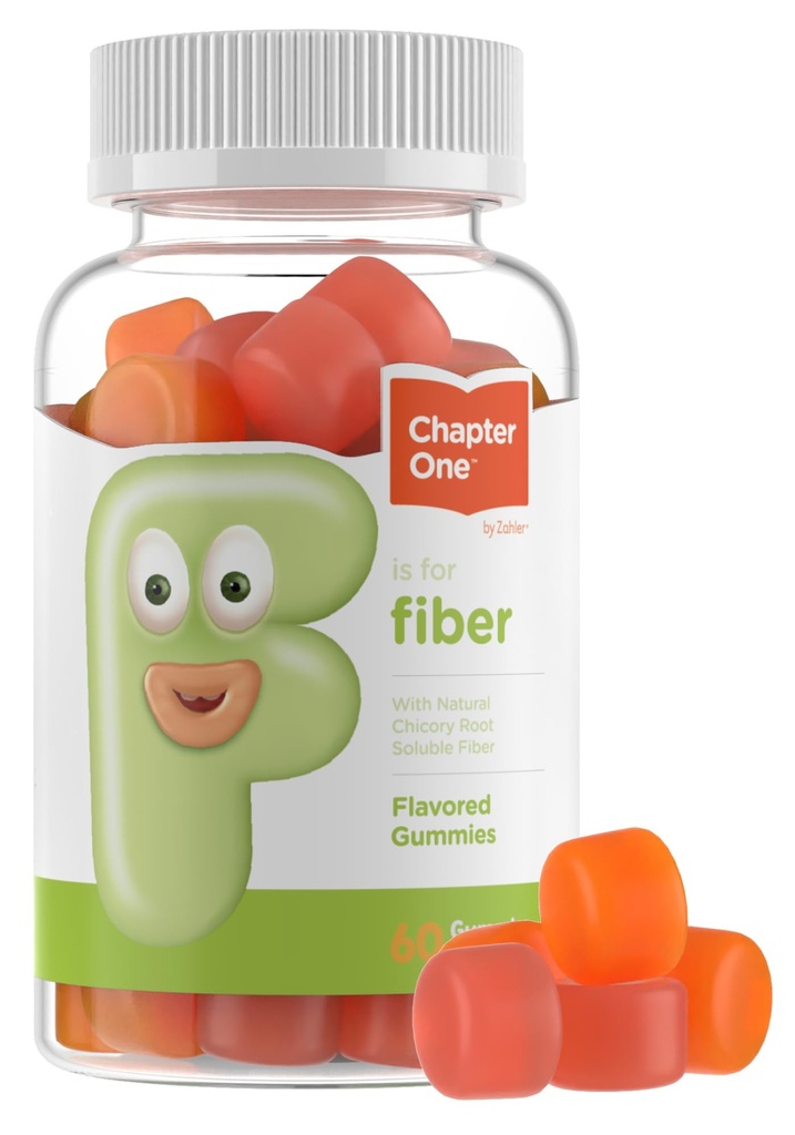 Zahler - Fiber Gummies for Adults & Kids (60 Count) Zertifizierte Kosher Adult & Kids Fiber Gummy Chews für Verdauungsunterstützung, Gesunde Regelmäßigkeit & Gesamtgesundheit - Chewable Kinder Fiber Supplements