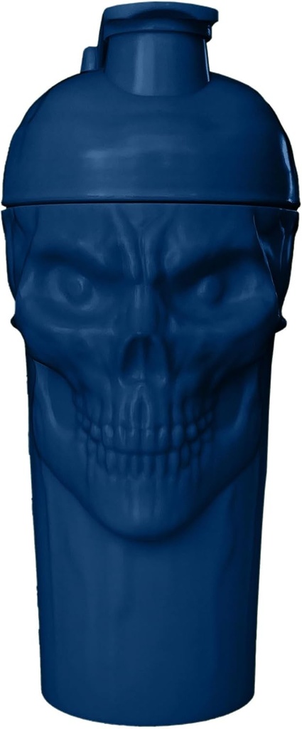 Der Fluch! Skull Shaker Bottle, 24-Ounce, Navy Limited Edition, Supplement Mixer mit Classic Loop Top