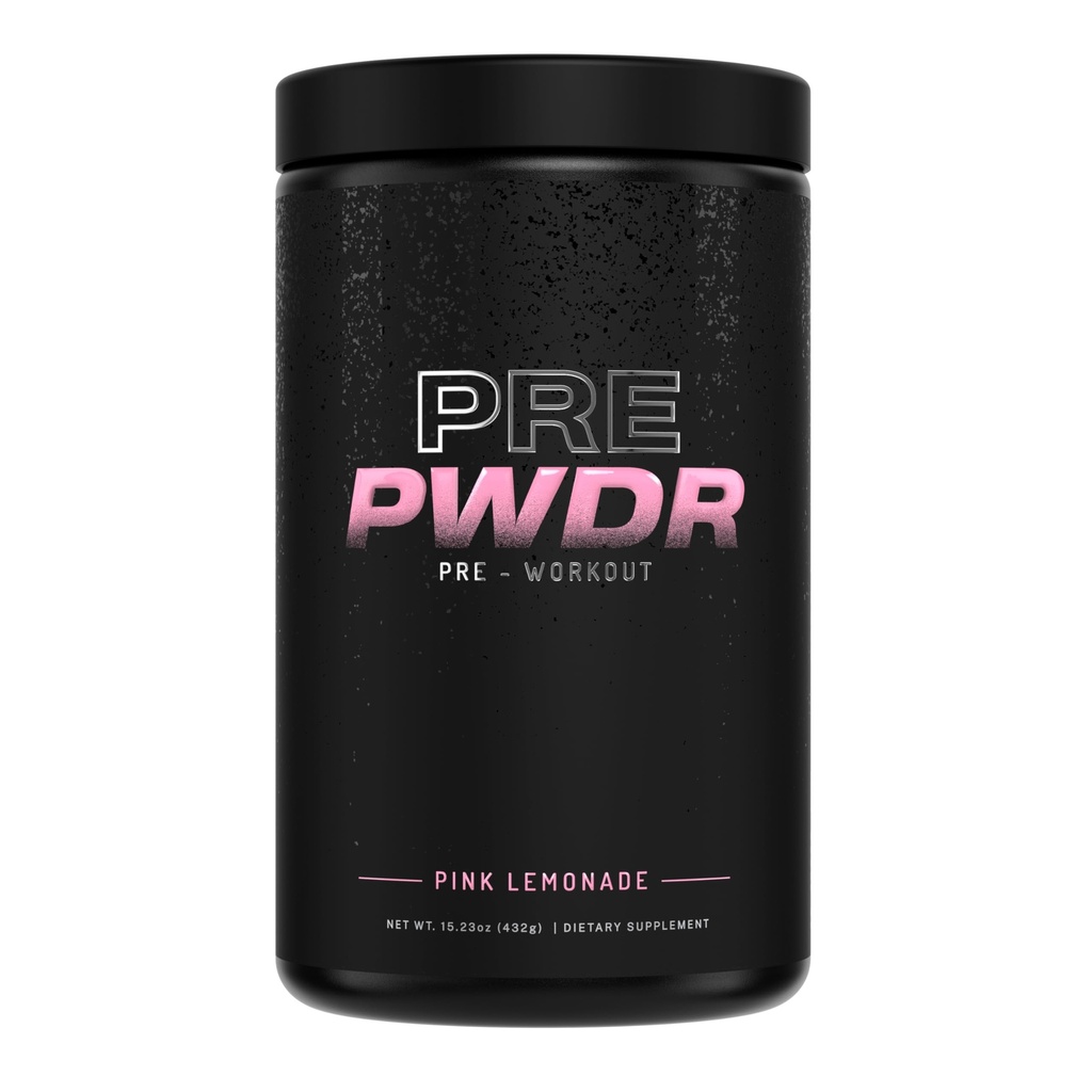 PWDRS PreWorkout Powder, All Natural Pre Workout für Energie, Pumpe, Ausdauer & Kraft, mit Koffein (Pink Lemonade)