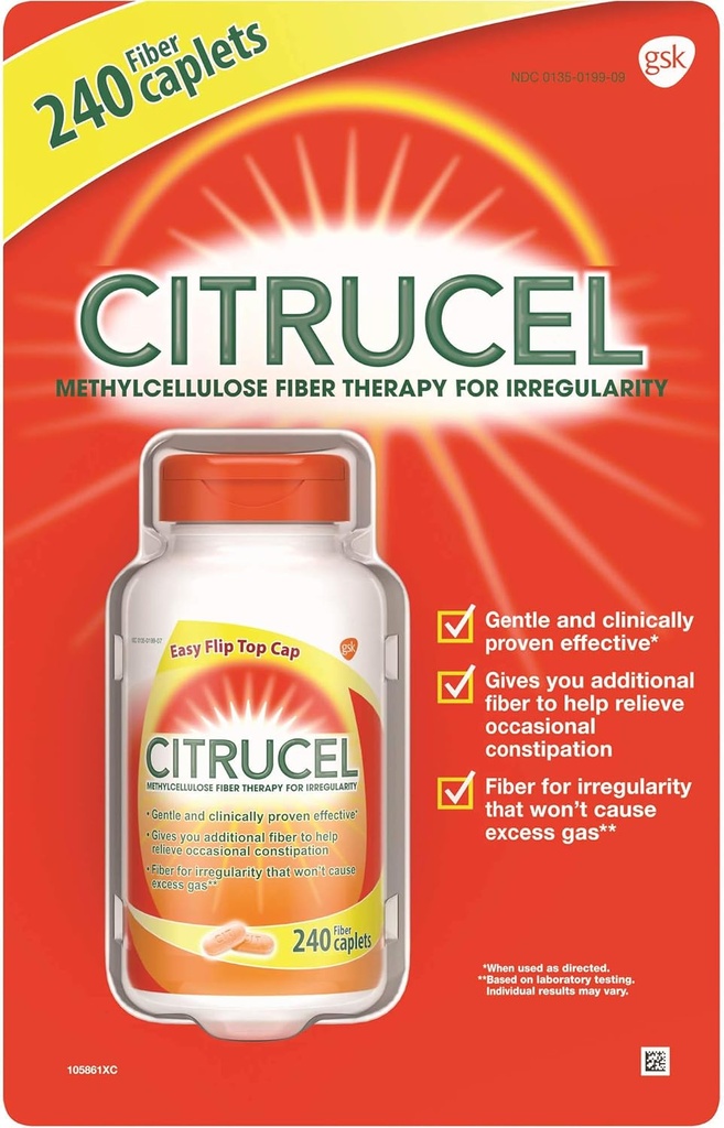 Citrucel Fiber Therapy for Regularity 500 Mg, 240 Caplets