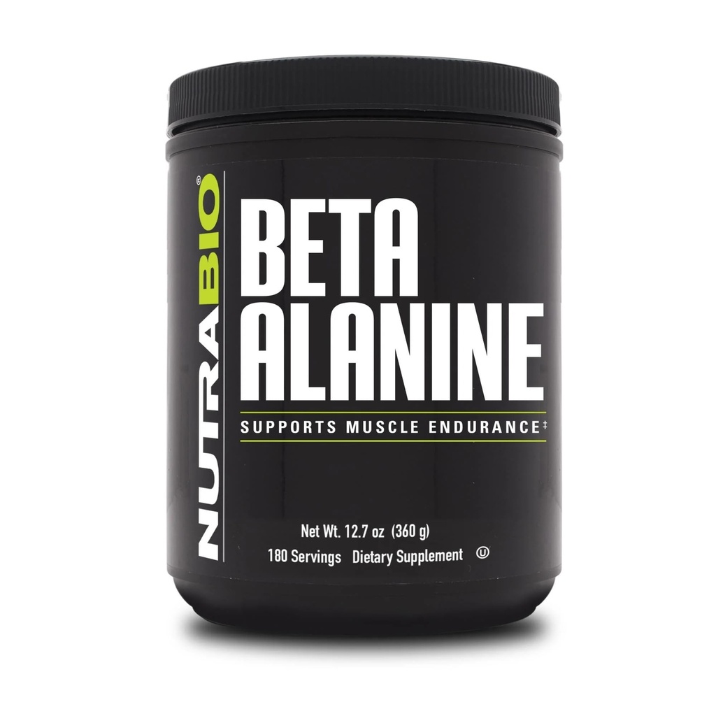 NutraBio Beta Alanine Pre-Workout Supplement - Beta Alanine Pulver- 360g Pulver