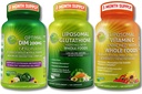 Gesamte Immun-, Hormon- und Antioxidante Unterstützung Bundle für Frauen und Männer – Liposomale Glutathione 500mg + Liposomale Vitamin C 1500mg + DIM 200mg mit BioPerine® & Cruciferous Whole Foods – Vegan & Non-GMO