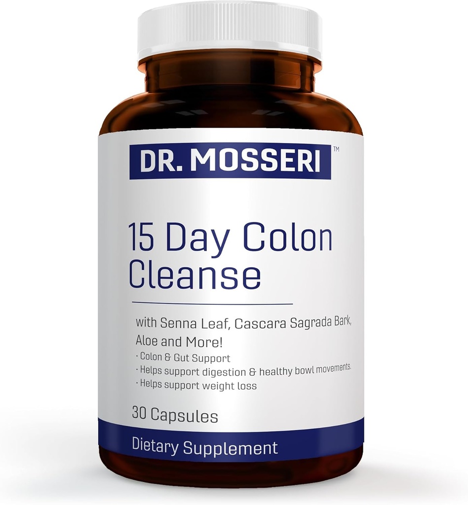 15-Tage Colon Cleanse & Detox für Gewichtsverlust, Gut Gesundheit, Verdauung & Bowel-Unterstützung – glaubt Verstopfung, Bloating & unterstützt Stoffwechsel – mit Senna Leaf, Aloe & Psyllium Husk.
