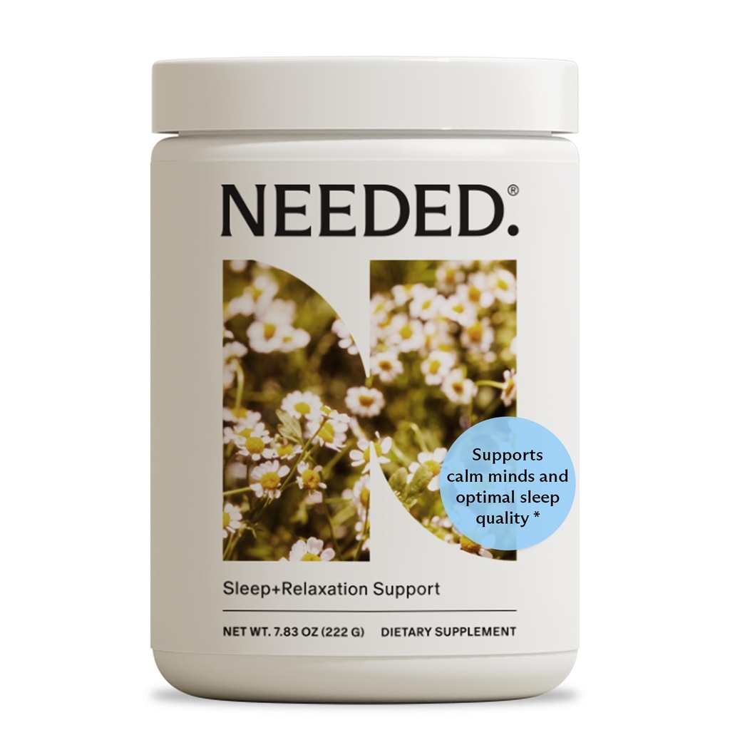 Braucht. Schlaf- und Relaxationsunterstützung - Kamille-Pulver für Entspannung und Magnesium-Pulver für Schlafunterstützung, sichere und effektive Nährstoffe & Botanische Mischung für Schlaf-Ergänzung - 30-tägige Versorgung