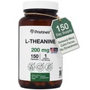 PRISTINE'S L Theanine 200mg Supplement Kapseln - 3rd Party Tested Non GMO -150 Day Supply - Relaxation & Sleep Quality Support Kapseln - Vegan, cGMP Facility & Glutenfreie Glasflaschen