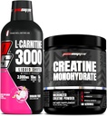 PROSUPPS L-Carnitin 3000 Stimulant freie flüssige Schüsse (31 Servierungen, Drachenfrucht) und Kreatin 300 Monohydrat (60 Servierungen) Bundle