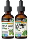 BIO KRAUTER Heilige Basilikum Tinktur 2 Fl. Oz. & Zitronenbalsam Tinktur 2 Fl. Oz.