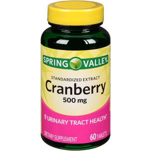 Spring Valley - Cranberry 500 mg, Standardisierter Extrakt, 60 Tabletten